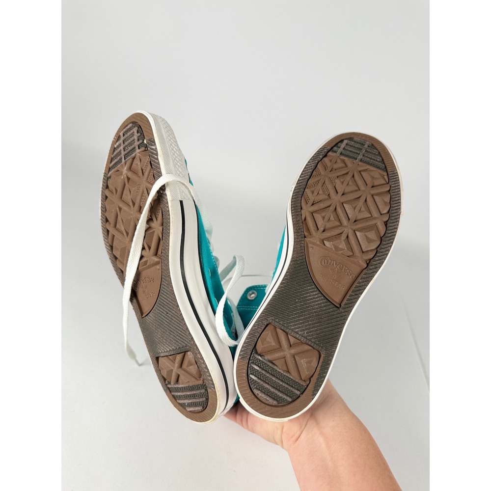 Converse Chuck Taylor All Star High Top Teal Sneaker 144801F Mens 6.5 Womens 8.5 - Picture 5 of 8